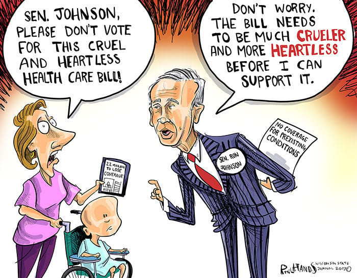 Image result for ron johnson cartoons