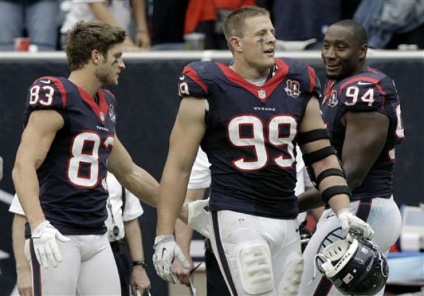 Kevin Walter, JJ Watt, Antonio Smith