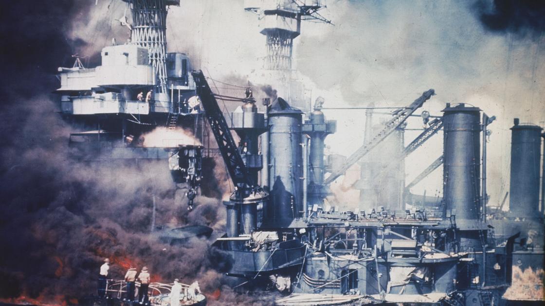 the surprise attack of the japanese on pearl harbor December 7, 1941 is remembered as a dark day in the history of american naval fleet and pearl harbor on a fine sunday morning when the american navy units were busy doing their normal routine work, the surprise attack from japanese. the surprise attack of the japanese on pearl harbor December 7, 1941 is remembered as a dark day in the history of american naval fleet and pearl harbor on a fine sunday morning when the american navy units were busy doing their normal routine work, the surprise attack from japanese.