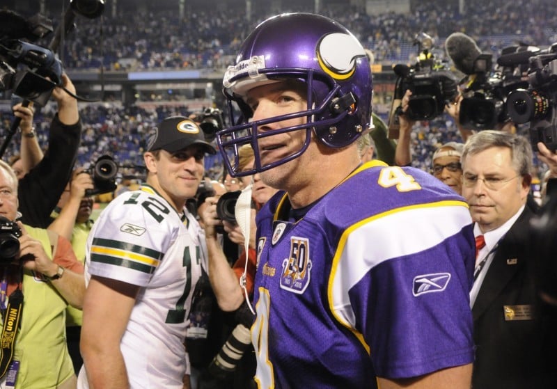 Packers notes: Rodgers says he was laughing with Favre, not at him ...