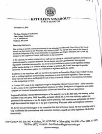 wisconsin governor candidate vinehout defends wisconsin letter of recommendation
