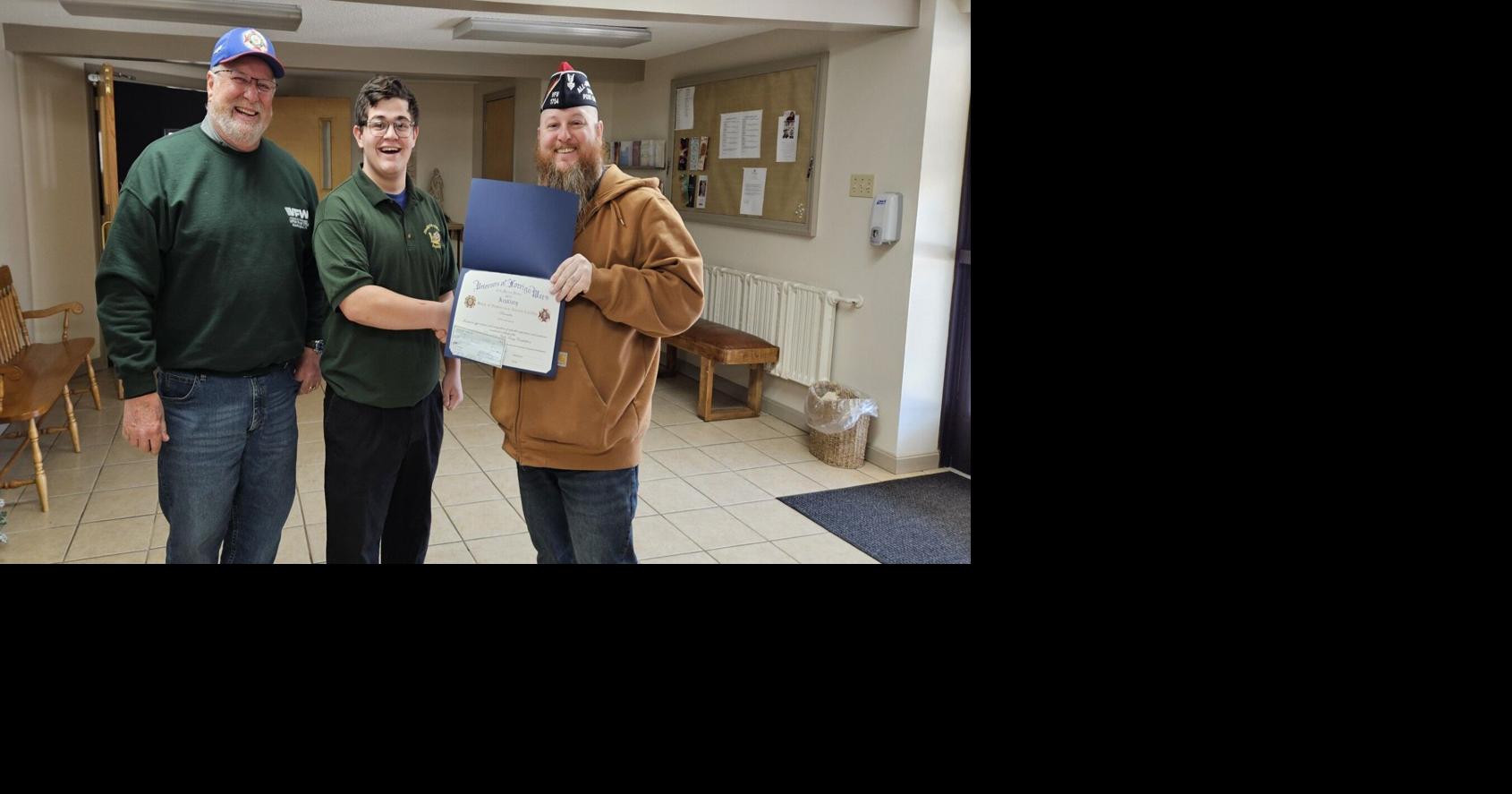 VFW sponsors student contest winners By JOE THOMPSON For The Daily News Apr 11, 2026 5 mins ago