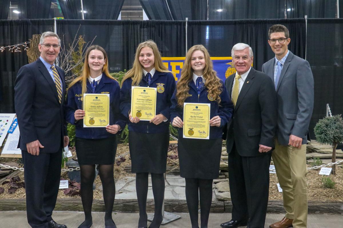 Blue Juniata FFA members