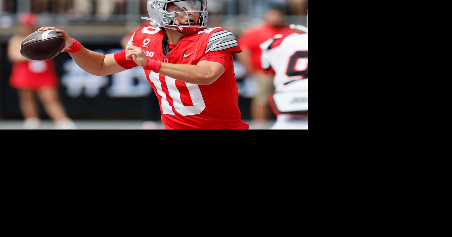 Big Ten vs. SEC week No. 1 Ohio State at No. 4 Texas has been a red-letter game on the college football calendar for months By ERIC OLSON AP College Football Writer Sep 10, 2026 6 mins ago
