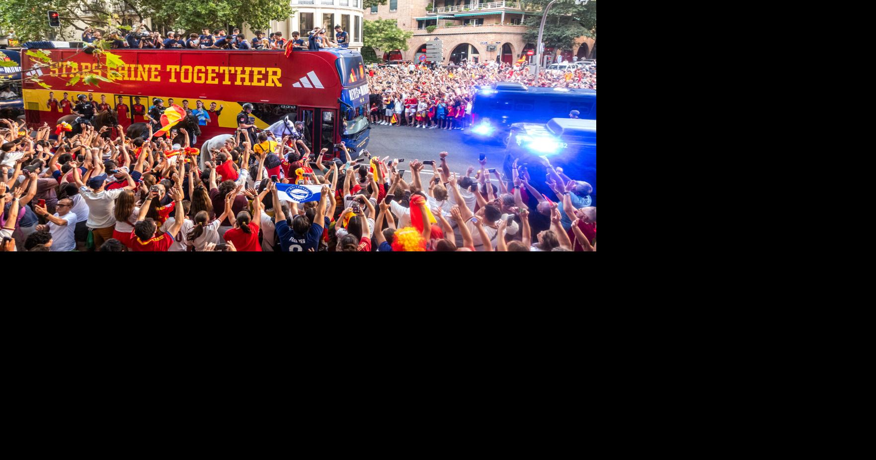 Spain return home for royal welcome Spain's World Cup-winning soccer team has returned home to an estimated crowd of almost two million By SUMAN NAISHADHAM and TALES AZZONI Associated Press Jul 21, 2026 6 mins ago