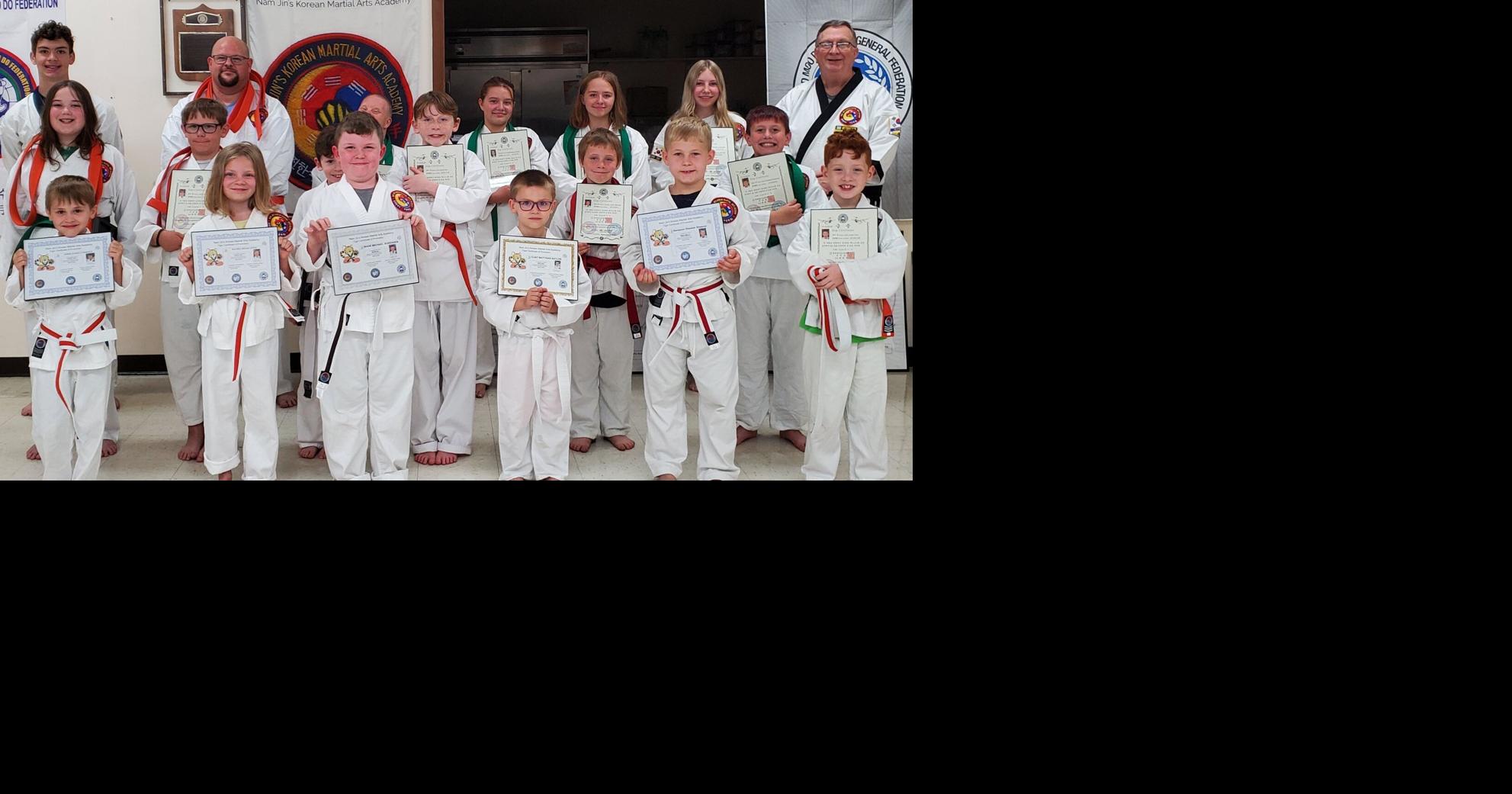 Belt promotion held at Martial Arts Academy People