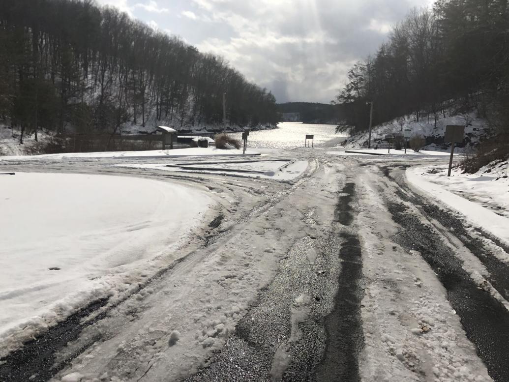 Lake's boat launches iced in Local