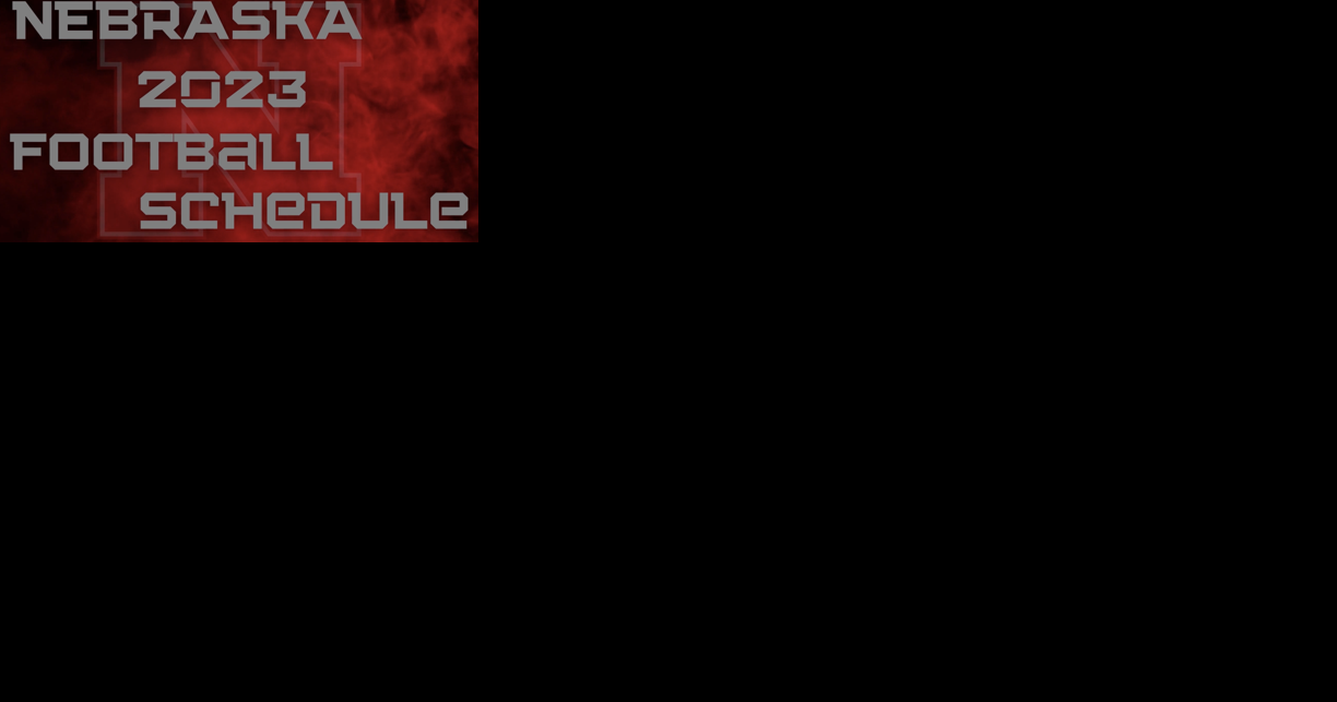 Huskers football outlet schedule 2020