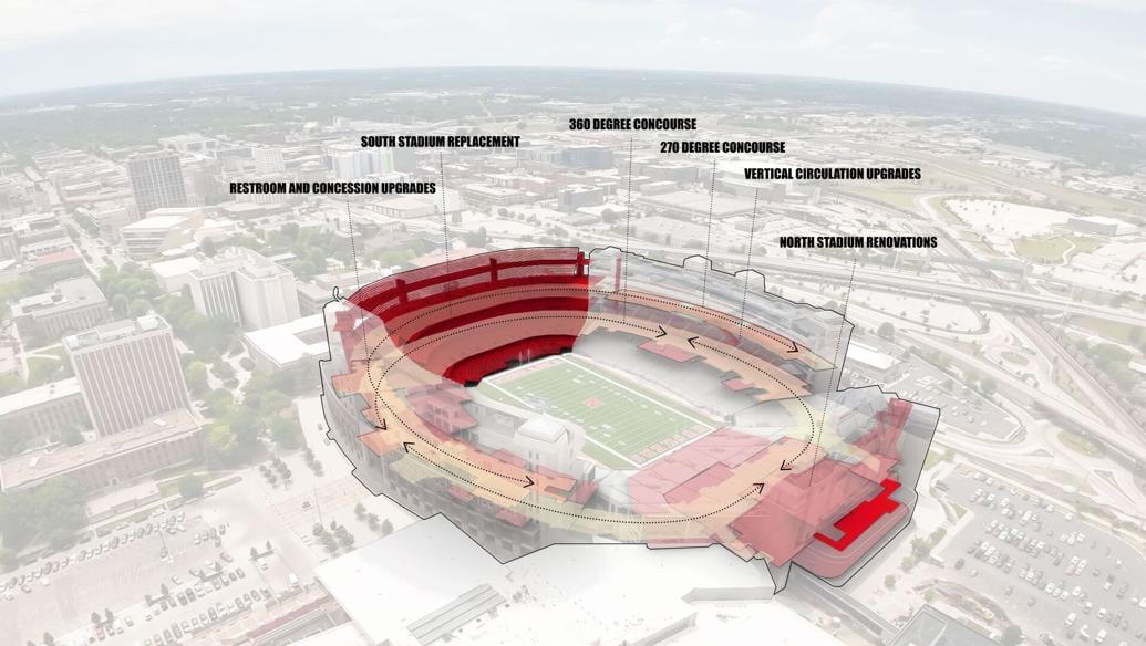 Details Nebraska's 450 million Memorial Stadium renovation
