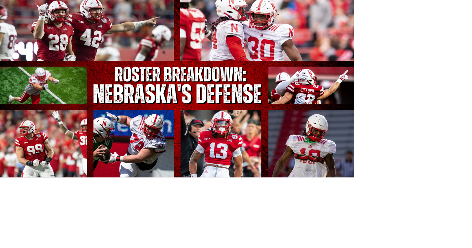 Nebraska football outlet roster