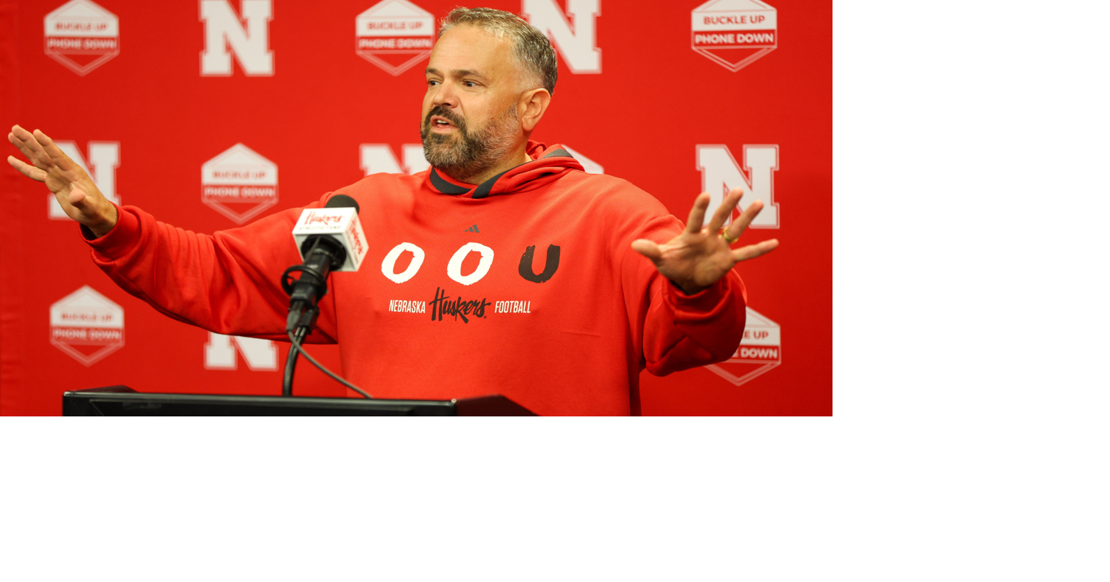 Nebraska's Matt Rhule responds to Shedeur Sanders comment