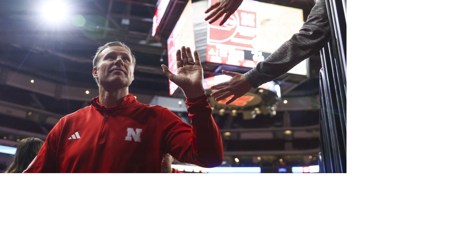 Shatel Talking with Nebraska basketball coach Fred Hoiberg