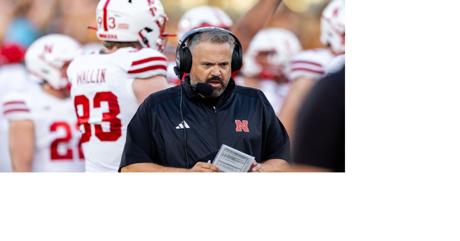 Nebraska focus 'just has to be football' ahead of Colorado