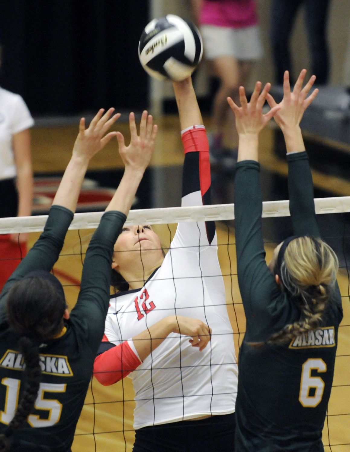 No. 23 Northwest Nazarene Vs. Alaska Anchorage Volleyball Photos