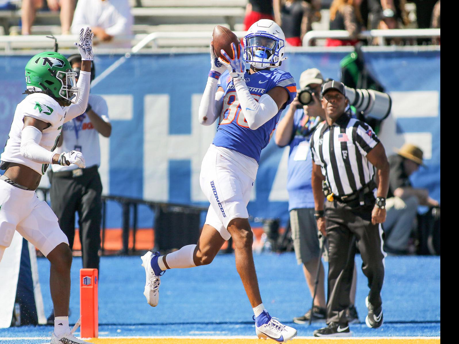 What TV channel is Boise State vs North Dakota football on today