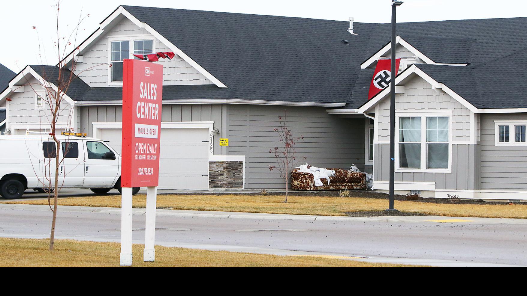 Caldwell Man Protests Homeowners Association S Complaints By Hanging Nazi Flags On House Local News Idahopress Com