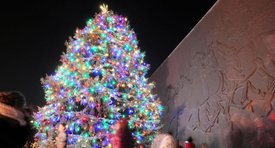 Nampa Christmas Tree lights Horse Park Mural Local News