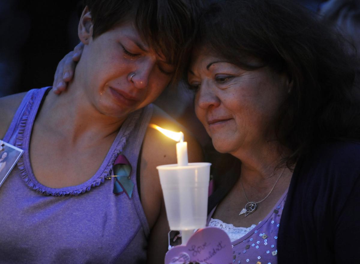 Selena Thomas candlelight vigil and crime scene Idaho PressTribune