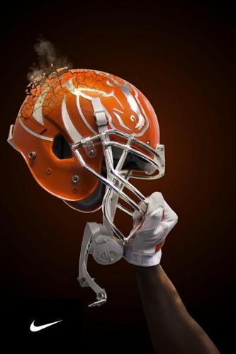 Boise State  Football helmets, Football helmet design, Boise