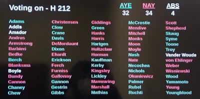 House vote on HB 212