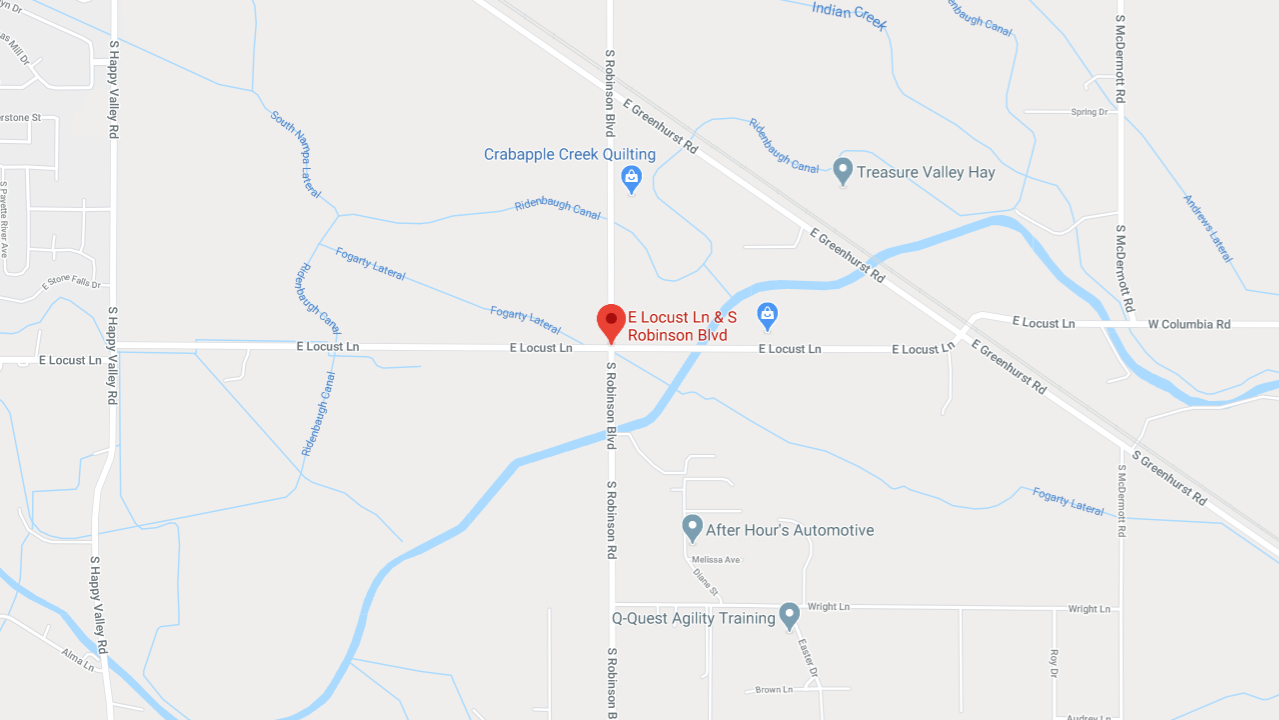 Robinson/Locust intersection near Nampa to allway stop Local