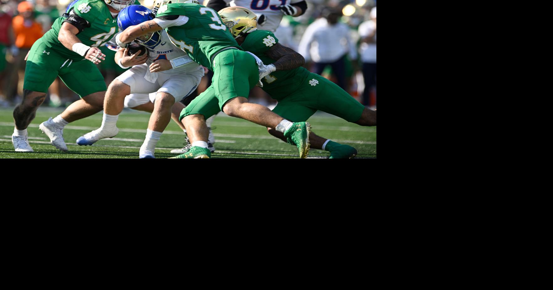 Broncos offense starts slow, sputters late in drives in loss to Notre ...