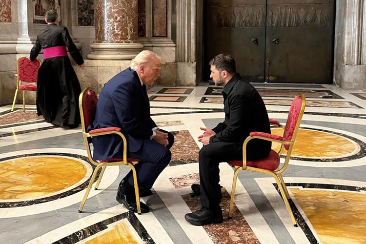 Trump pays his respects to a pope who publicly and pointedly disagreed