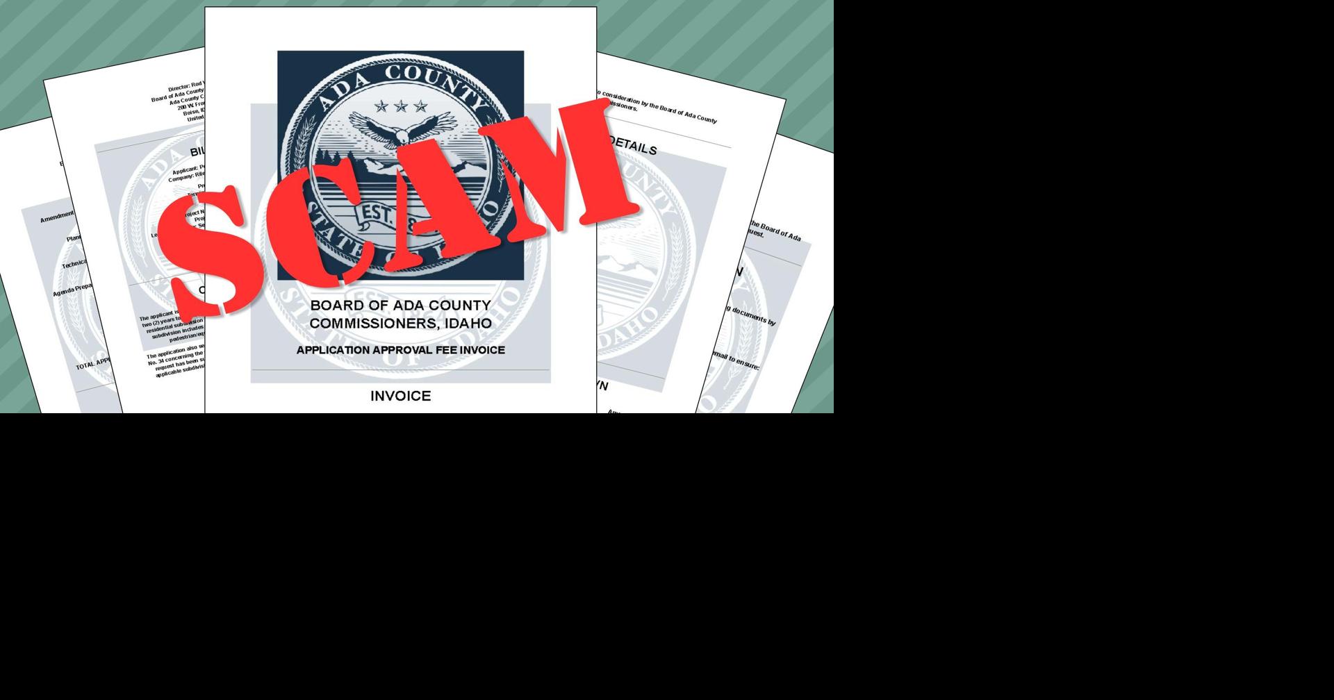 Ada County warns residents about fraudulent invoice scam