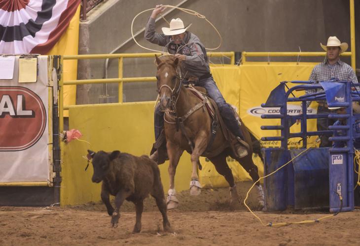 Caldwell’s Portenier rose through the ranks to top 25 bull rider at Snake River Stampede