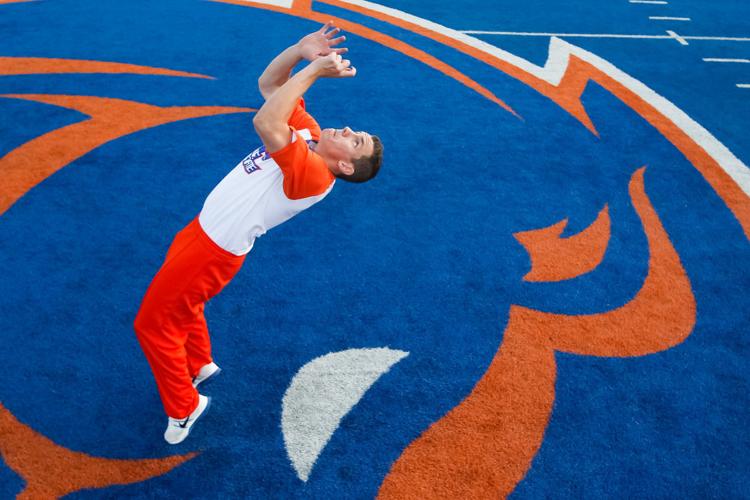 Ben Buckels goes from football player to Boise State cheerleader, Sports