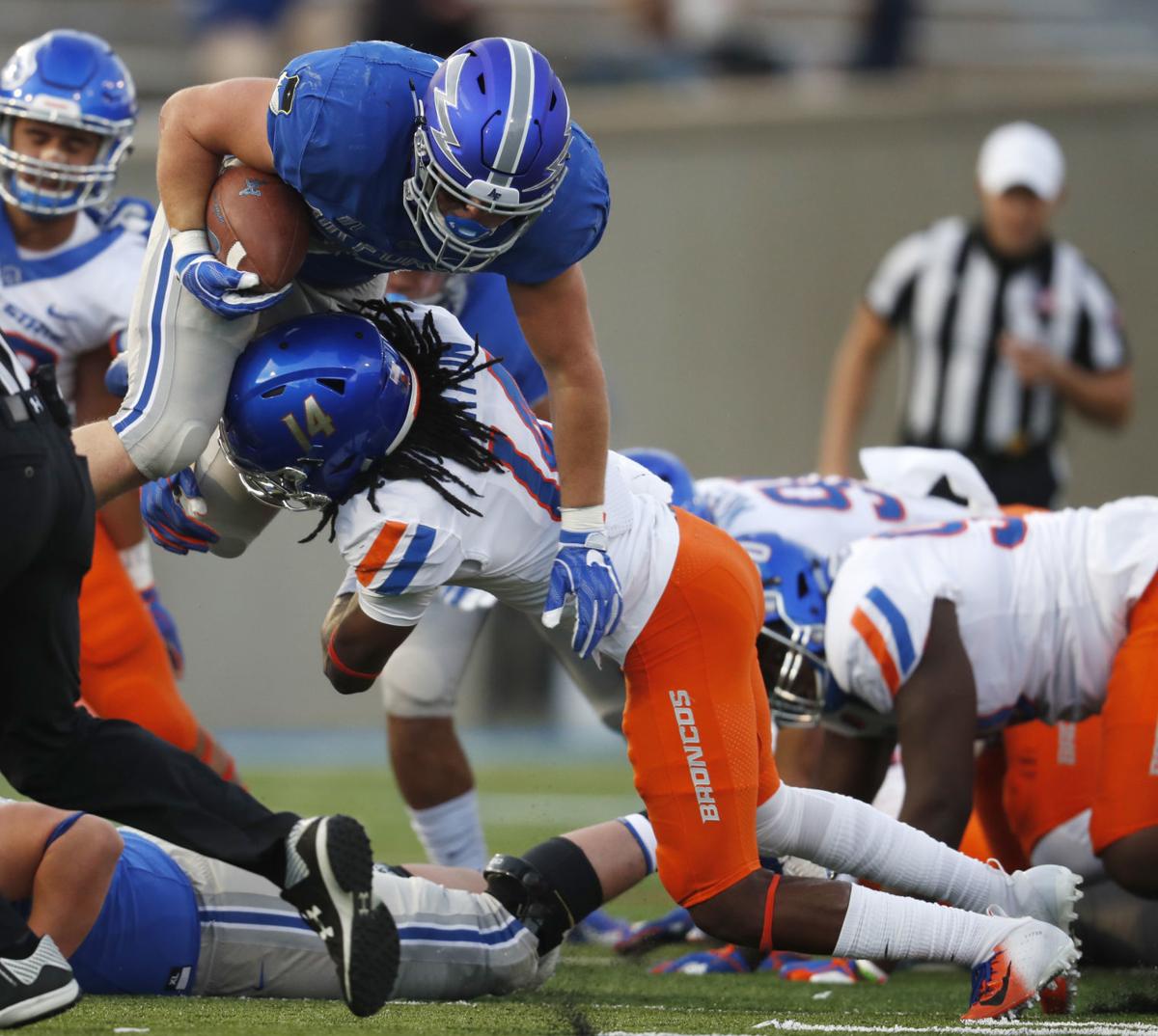 Finally! Boise State tops Air Force 48-38 for first ever win at Falcon