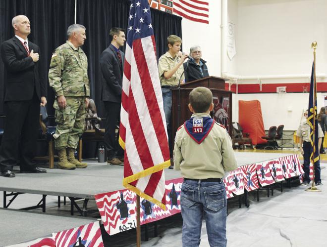 Melba School District honors service members with assembly Complete