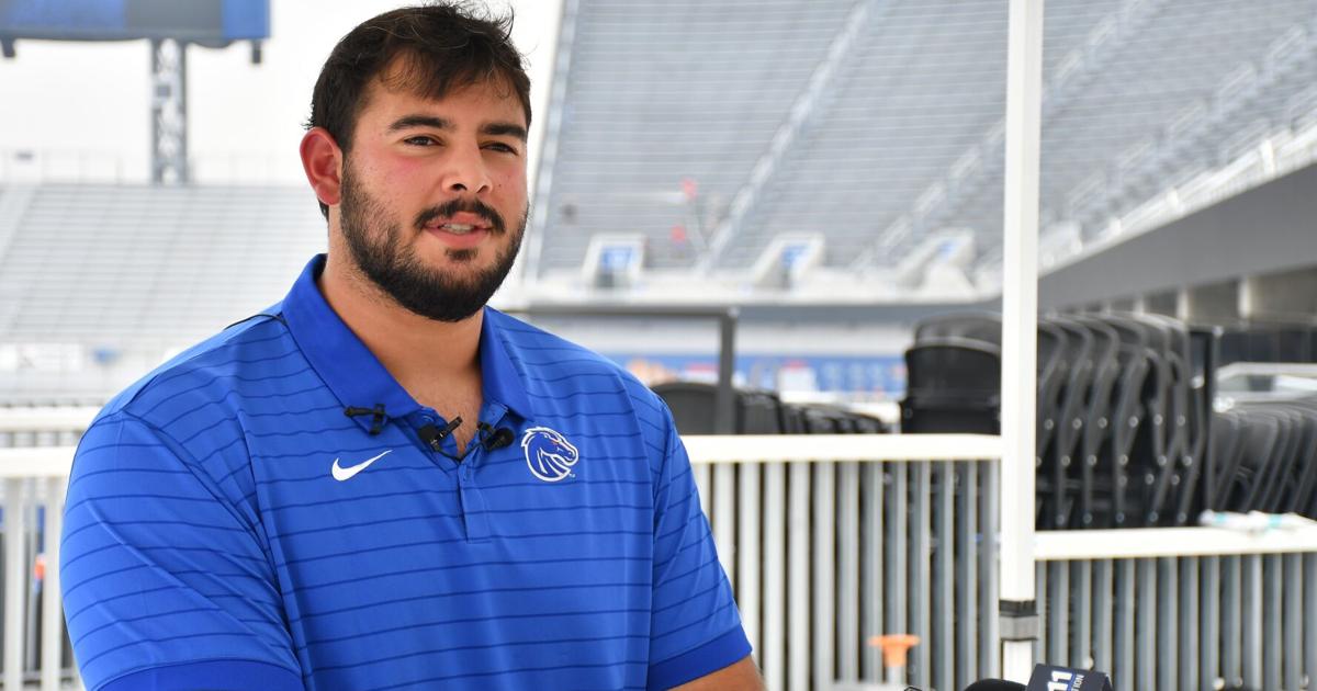 New father Roger Carreon embracing role as veteran leader on Bronco O-Line