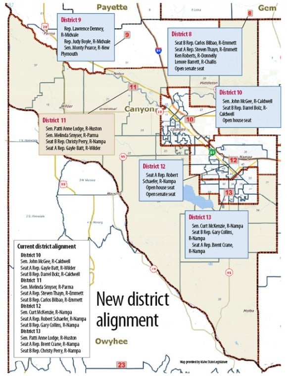 New map redraws Canyon County legislative district voting boundaries ...