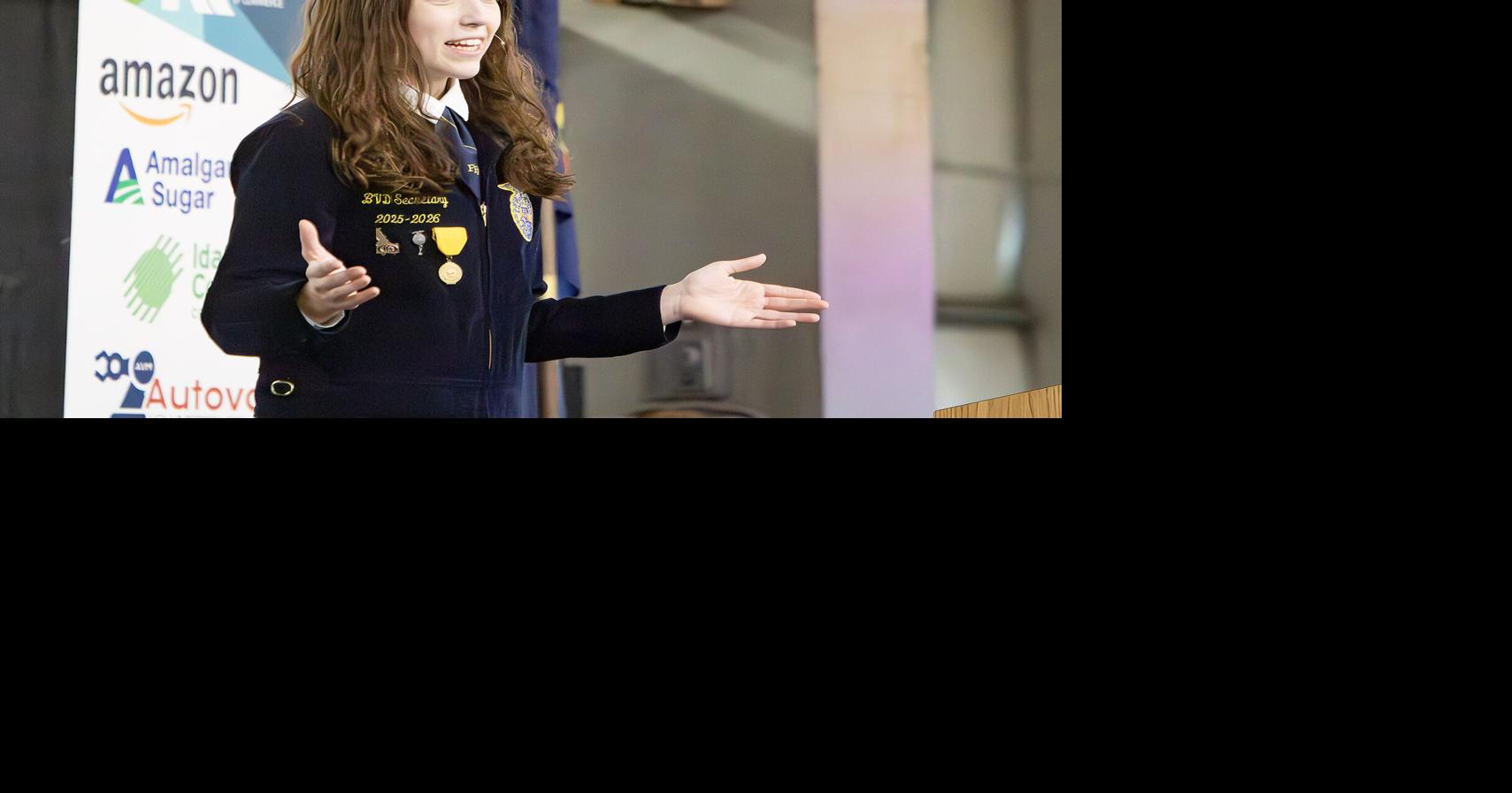 Kuna High School student stars with FFA speech