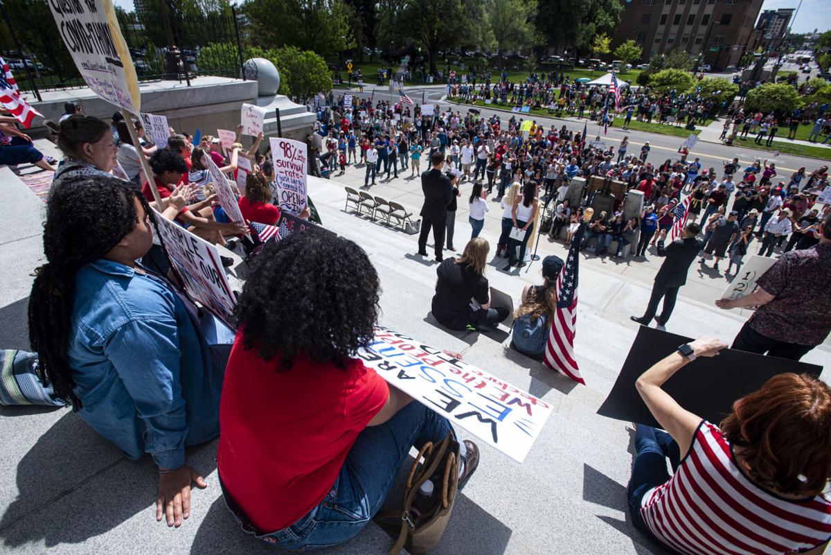 Protesters Voice Support For Full Reopening Of Economy At Saturday Rally Coronavirus Idahopress Com
