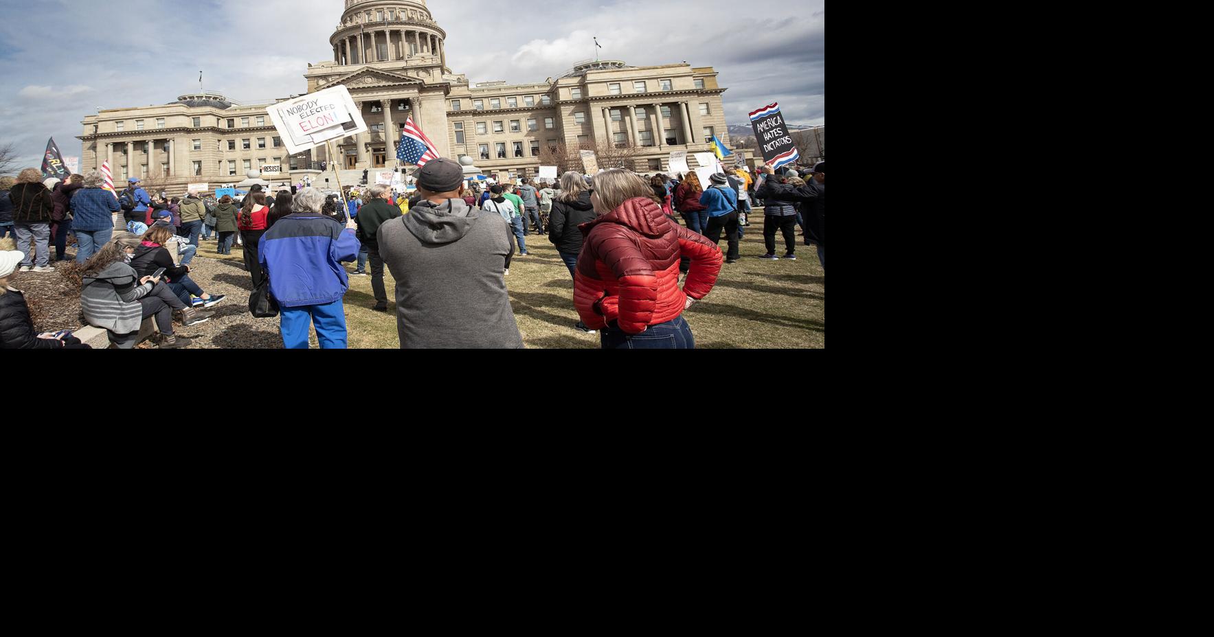 Protest held at Idaho Capitol in response to Trump administration ...