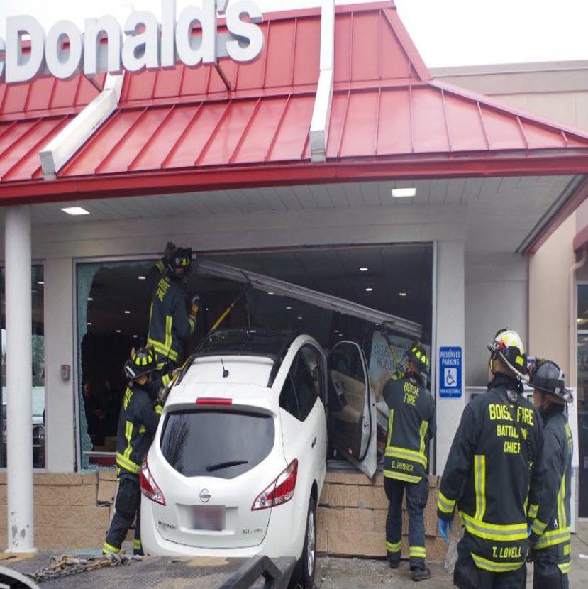 One Person Sustains Minor Injuries After Car Crashes Into Boise