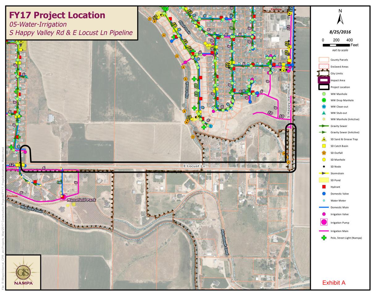 Traffic detoured as city of Nampa builds irrigation pipeline project