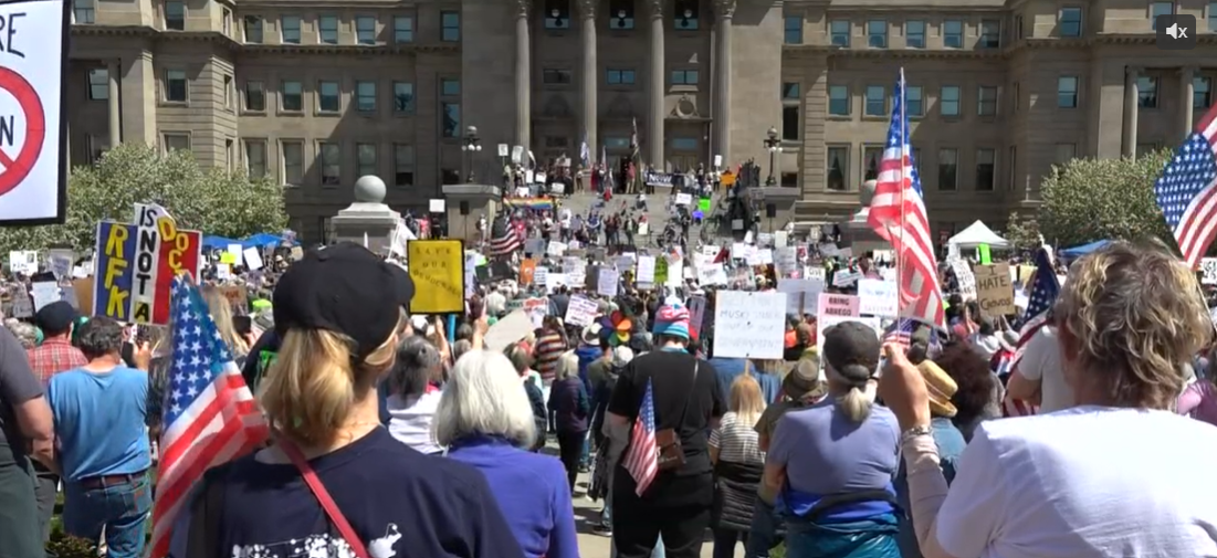 'By the people, for the people': Thousands protest at Idaho Capitol as ...