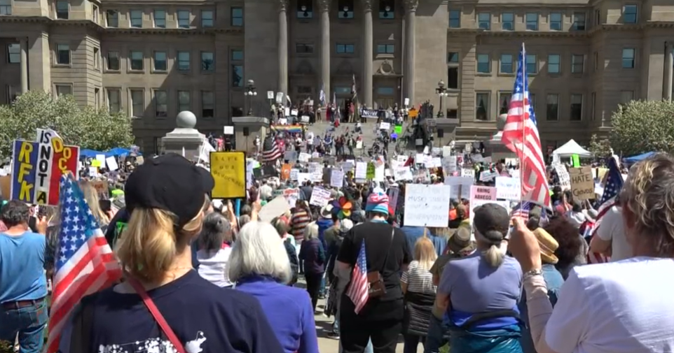 'By the people, for the people': Thousands protest at Idaho Capitol as ...