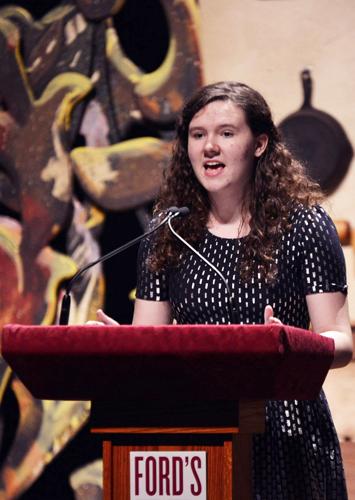 Miranda Keen gives "Student Bullying of Teachers" speech
