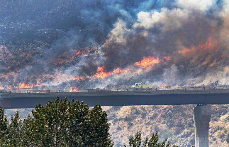Point Fire Boise Plex fire near Micron in Boise impacting air quality, expected to be ...