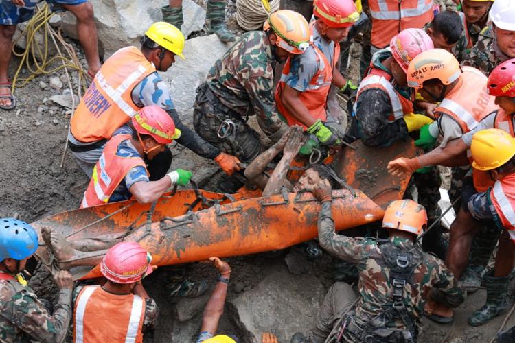 from article: https: Images High Quality Grahic 2 trapped workers rescued from a hydropower tunnel 9 days after Nepal ...