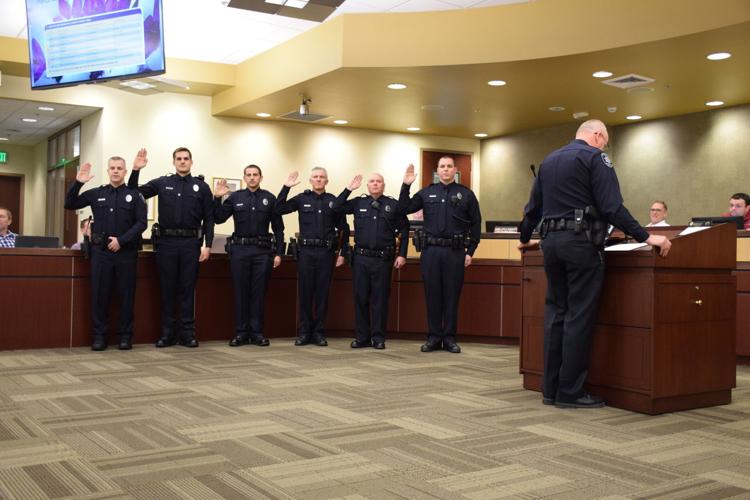 Meridian swears in six new police officers