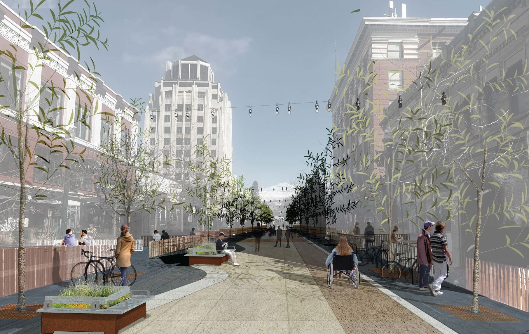 idahopress.com - Haadiya Tariq - Construction blocks off part of car-free 8th Street in downtown Boise