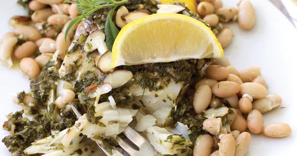 Sauce and beans banish flavorless baked white fish | Community ...