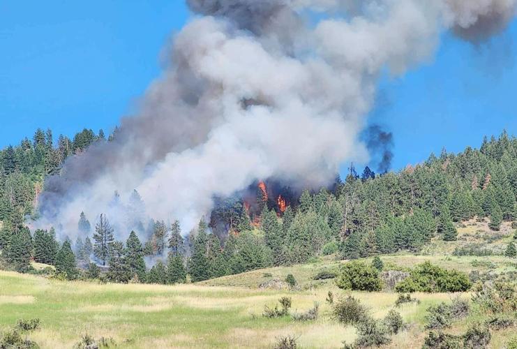 Wildfire above Ola nears containment as suppression efforts continue