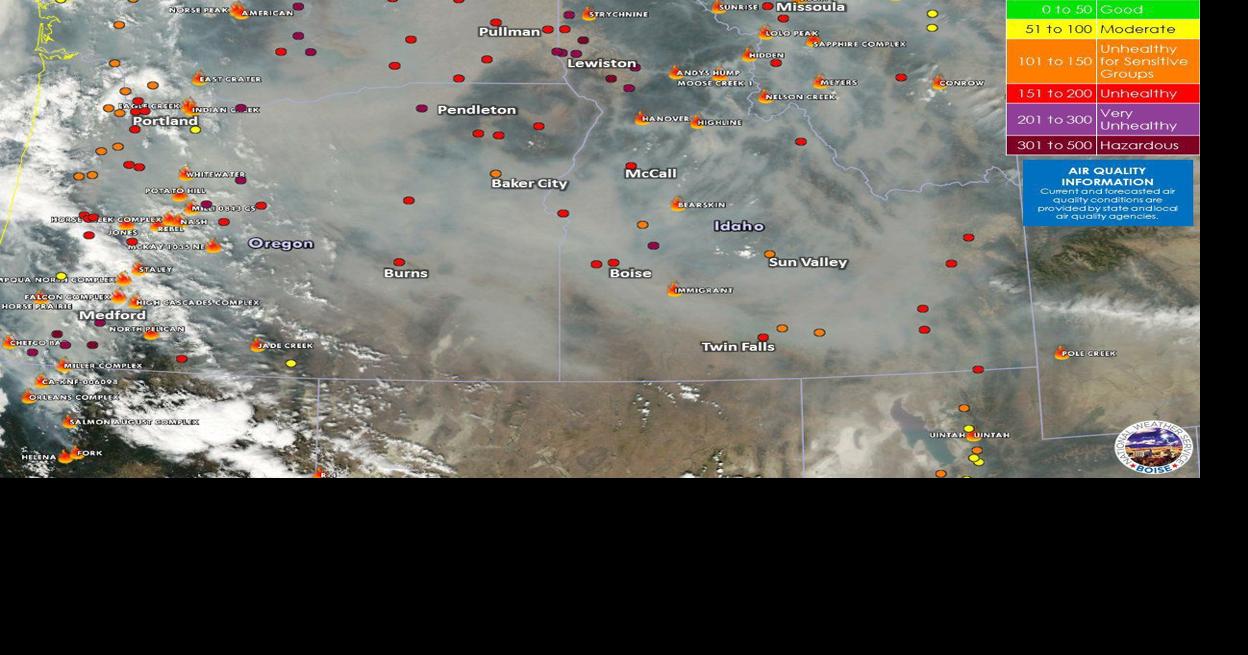 NWS Boise smoke map