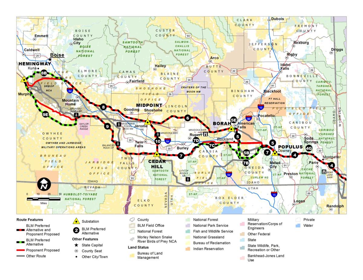 Gateway West Transmission Line planned through Treasure Valley